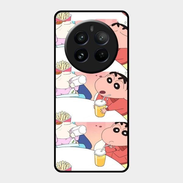 Crazy Cartoon Glass Case Cover For Realme 12 Pro Plus 5G