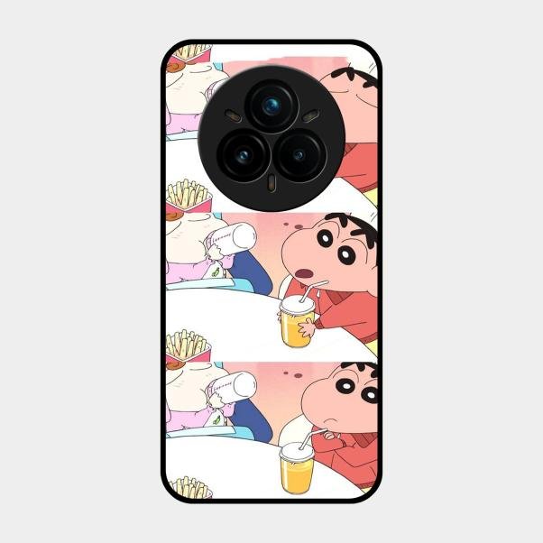 Crazy Cartoon Glass Case Cover For Realme 14 Pro 5G
