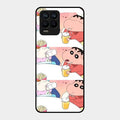 Crazy Cartoon Glass Case Cover For Realme 8 Pro