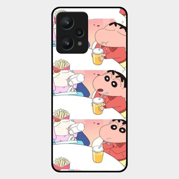 Crazy Cartoon Glass Case Cover For Realme 9 Pro 5G