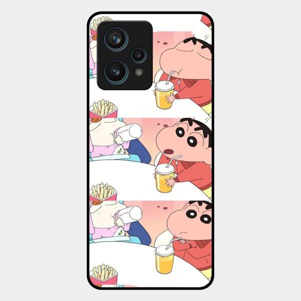Crazy Cartoon Glass Case Cover For Realme 9 Pro Plus 5G