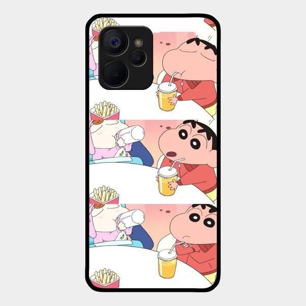 Crazy Cartoon Glass Case Cover For Realme - ShopOnCliQ
