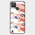 Crazy Cartoon Glass Case Cover For Realme C21Y
