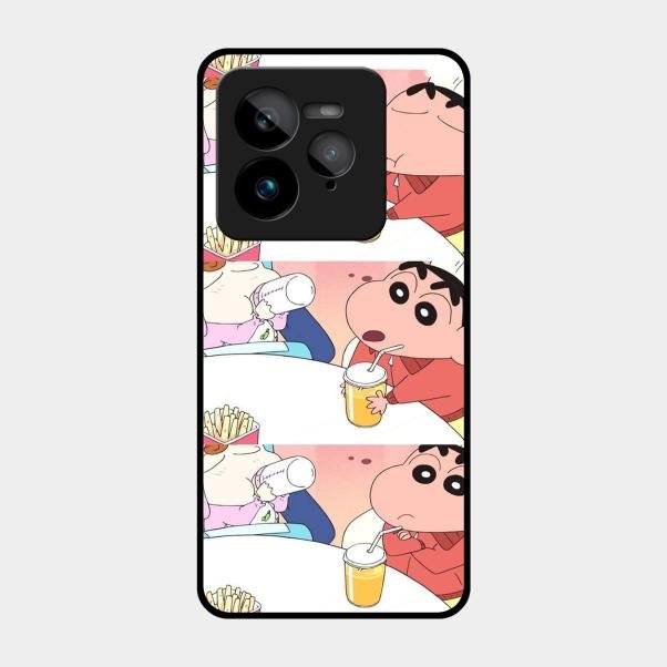 Crazy Cartoon Glass Case Cover For Realme Gt 7 Pro