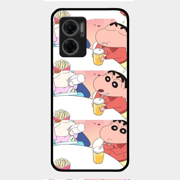 Crazy Cartoon Glass Case Cover For Redmi 11 Prime 5G