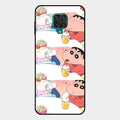 Crazy Cartoon Glass Case Cover For Redmi Note 10 Lite