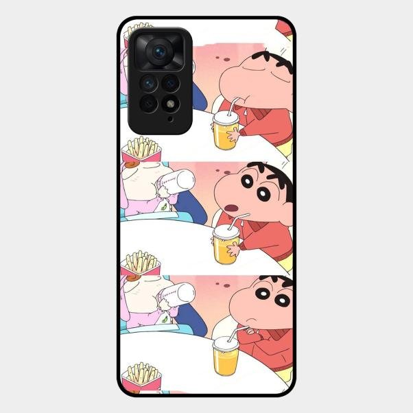 Crazy Cartoon Glass Case Cover For Redmi Note 11 Pro Plus 5G