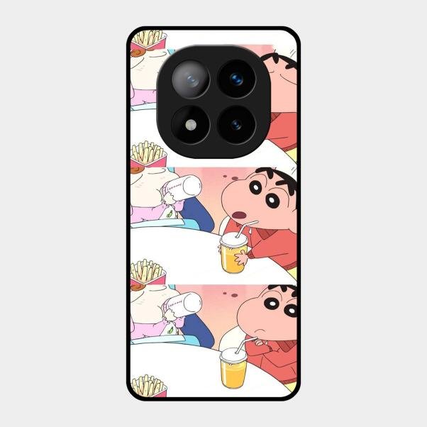 Crazy Cartoon Glass Case Cover For Redmi Note 14 Pro Plus 5G