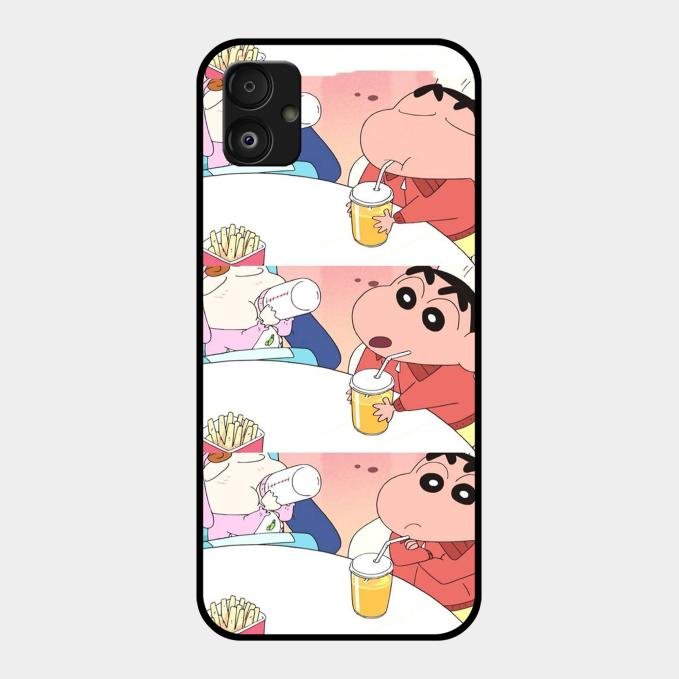 Crazy Cartoon Glass Case Cover For Samsung Galaxy F14 5G