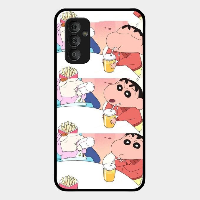 Crazy Cartoon Glass Case Cover For Samsung Galaxy F23 5G