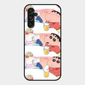 Crazy Cartoon Glass Case Cover For Samsung Galaxy F34 5G
