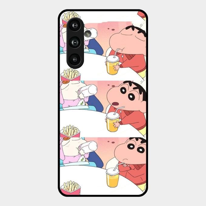 Crazy Cartoon Glass Case Cover For Samsung Galaxy F54 5G