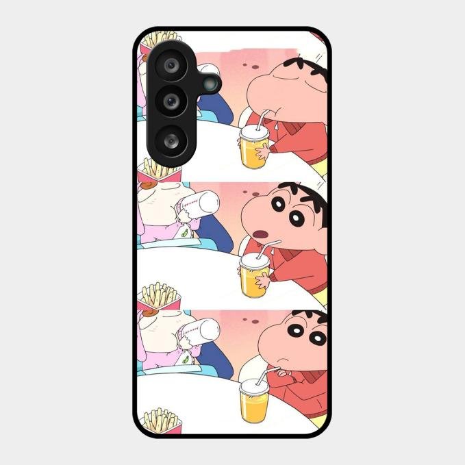 Crazy Cartoon Glass Case Cover For Samsung Galaxy F55 5G