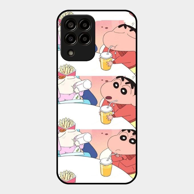 Crazy Cartoon Glass Case Cover For Samsung Galaxy M33 5G