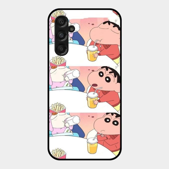 Crazy Cartoon Glass Case Cover For Samsung Galaxy M34 5G