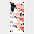 Crazy Cartoon Glass Case Cover For Samsung Galaxy M36 5G