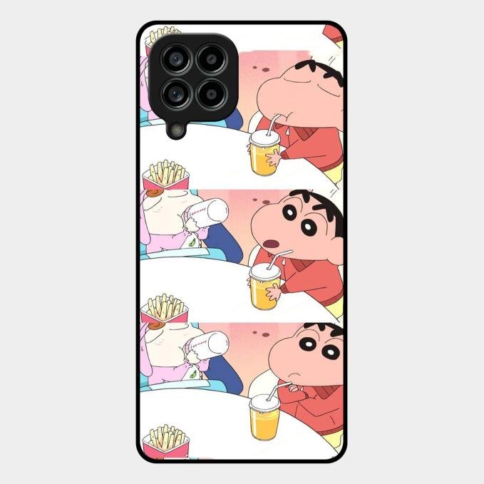 Crazy Cartoon Glass Case Cover For Samsung Galaxy M53 5G