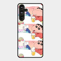Crazy Cartoon Glass Case Cover For Samsung Galaxy M55 5G