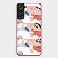 Crazy Cartoon Glass Case Cover For Samsung Galaxy S21 Plus