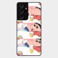 Crazy Cartoon Glass Case Cover For Samsung Galaxy S21 Ultra