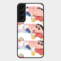 Crazy Cartoon Glass Case Cover For Samsung Galaxy S22 Plus 5G
