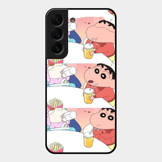 Crazy Cartoon Glass Case Cover For Samsung Galaxy S22 Plus 5G
