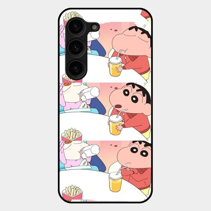 Crazy Cartoon Glass Case Cover For Samsung Galaxy S23 Plus 5G