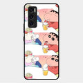 Crazy Cartoon Glass Case Cover For Vivo V20 Se
