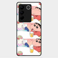Crazy Cartoon Glass Case Cover For Vivo V27 Pro 5G