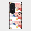Crazy Cartoon Glass Case Cover For Vivo V40 5G