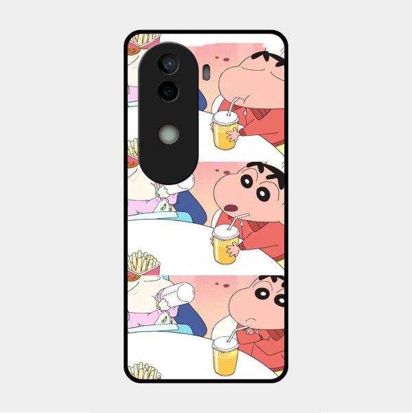 Crazy Cartoon Glass Case Cover For Vivo - ShopOnCliQ