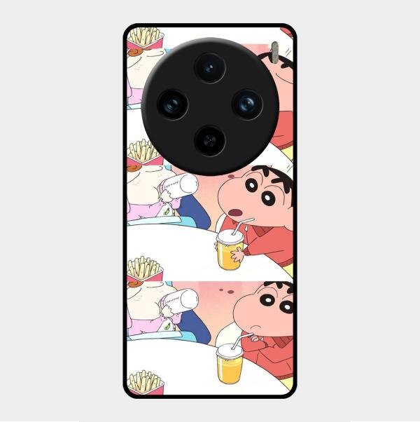 Crazy Cartoon Glass Case Cover For Vivo - ShopOnCliQ