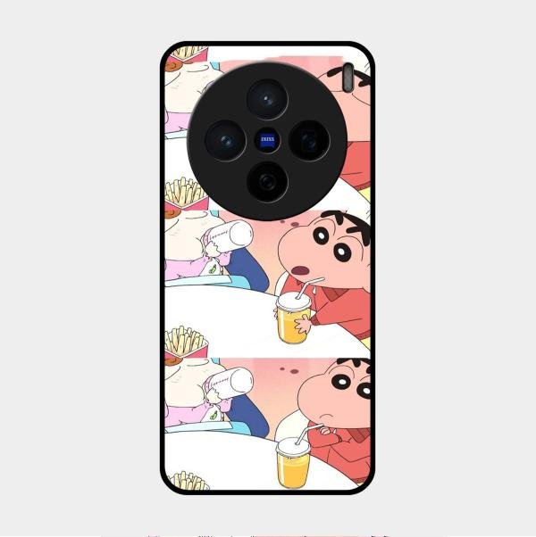 Crazy Cartoon Glass Case Cover For Vivo - ShopOnCliQ
