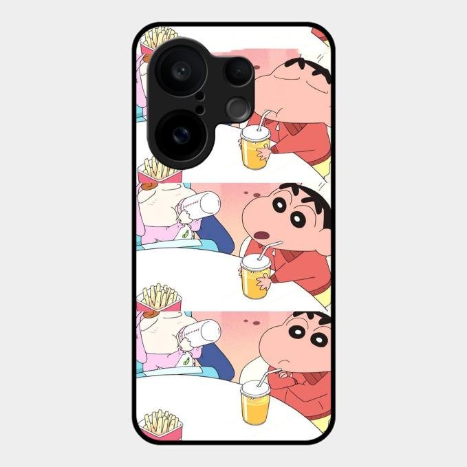 Crazy Cartoon Glass Case Cover For Vivo - ShopOnCliQ