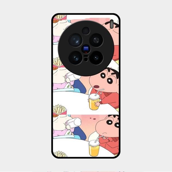 Crazy Cartoon Glass Case Cover For Vivo - ShopOnCliQ