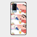 Crazy Cartoon Glass Case Cover For Vivo X60 5G