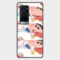 Crazy Cartoon Glass Case Cover For Vivo X60 Pro Plus 5G