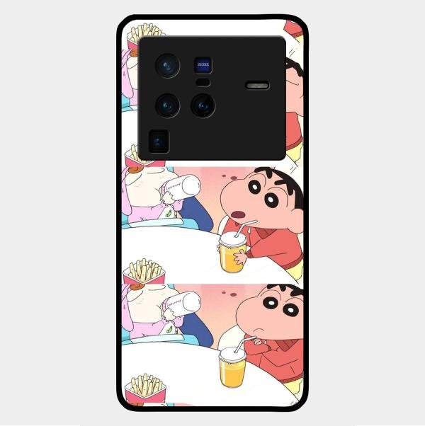 Crazy Cartoon Glass Case Cover For Vivo - ShopOnCliQ