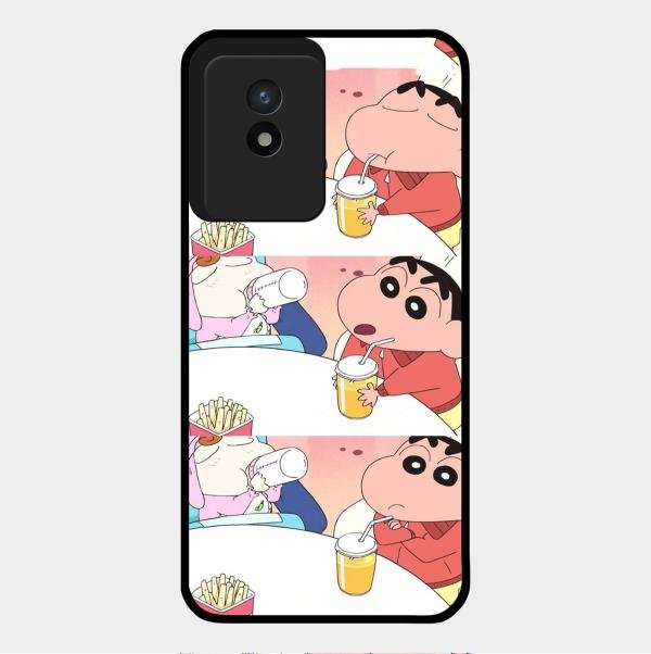 Crazy Cartoon Glass Case Cover For Vivo - ShopOnCliQ