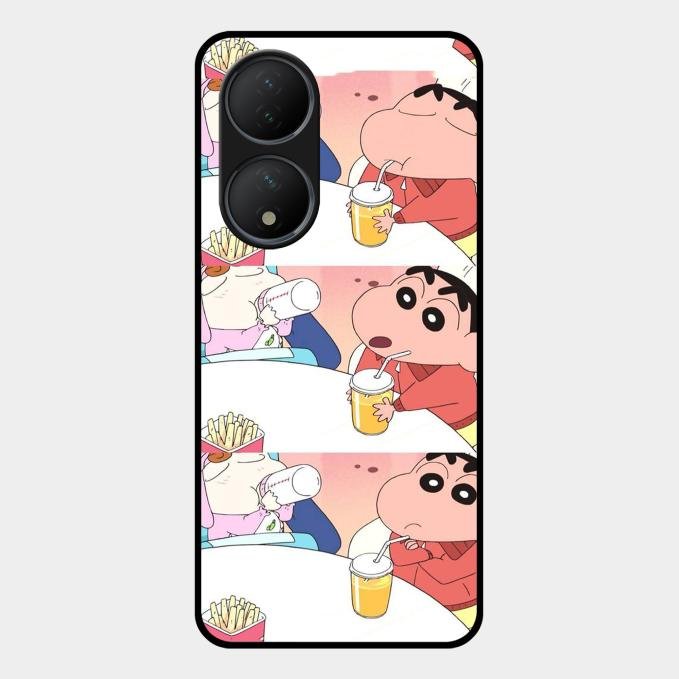 Crazy Cartoon Glass Case Cover For Vivo - ShopOnCliQ