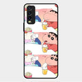 Crazy Cartoon Glass Case Cover For Vivo Y20T
