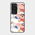 Crazy Cartoon Glass Case Cover For Vivo Y29 5G