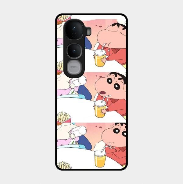 Crazy Cartoon Glass Case Cover For Vivo - ShopOnCliQ