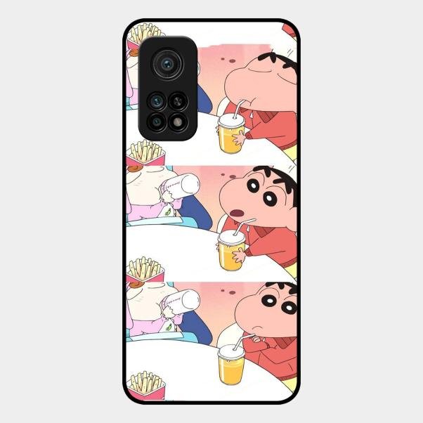 Crazy Cartoon Glass Case Cover For Xiaomi Mi 10T Pro 5G