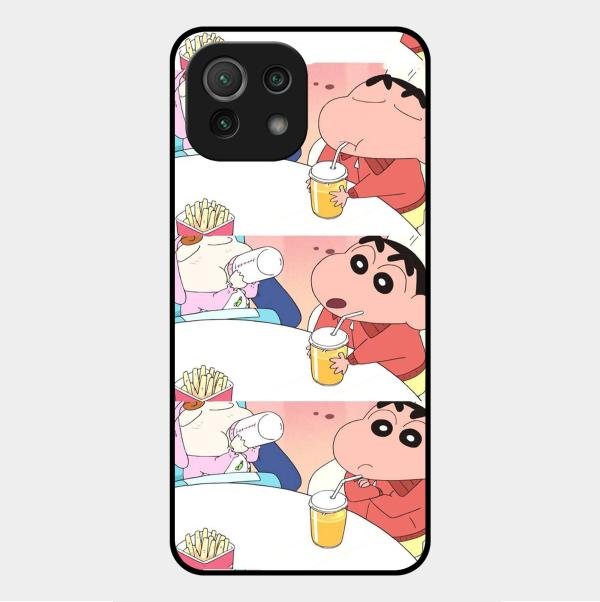 Crazy Cartoon Glass Case Cover For Xiaomi Mi 11 Lite