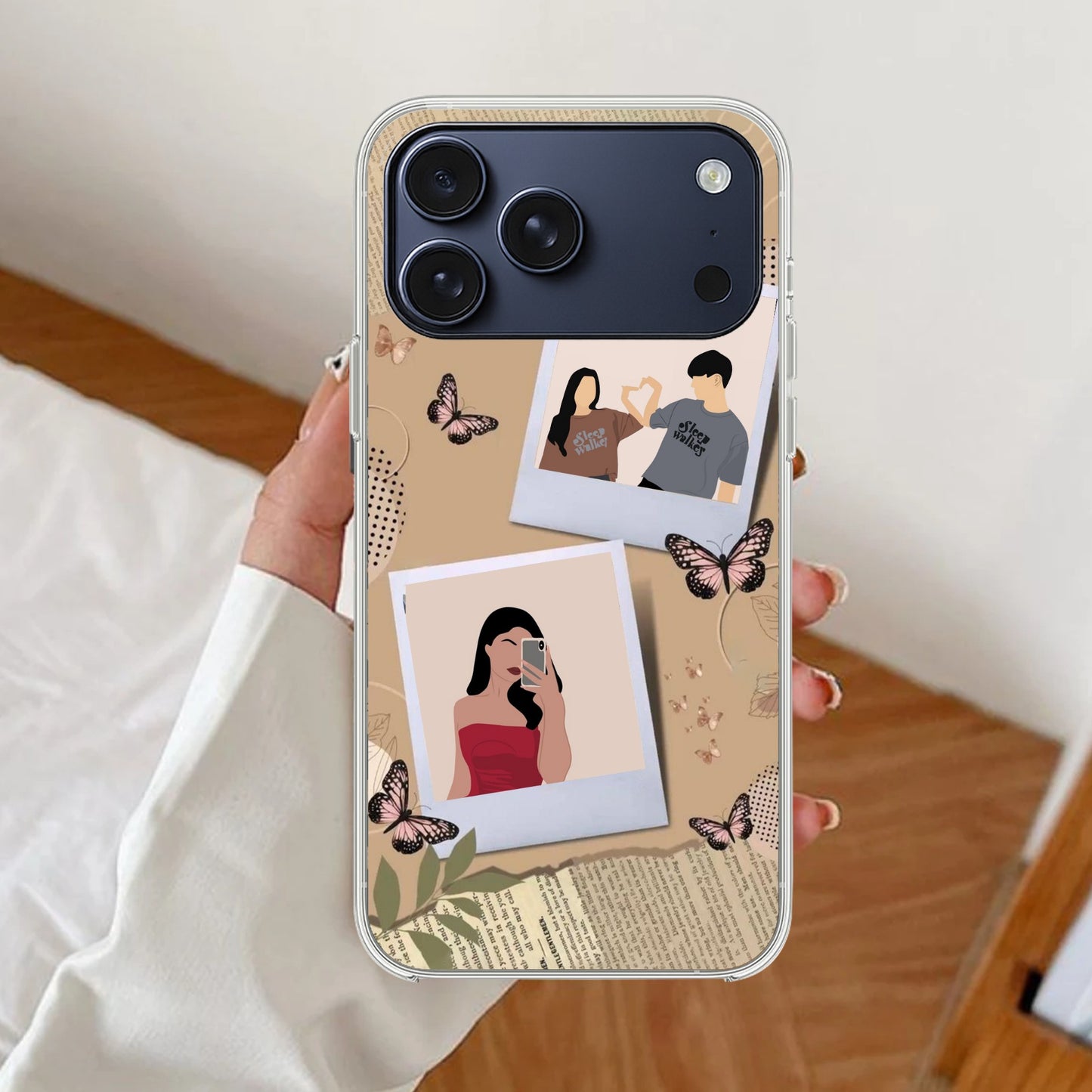 Creatistic Personlised  Photo Transparent Silicon Case For  iPhone
