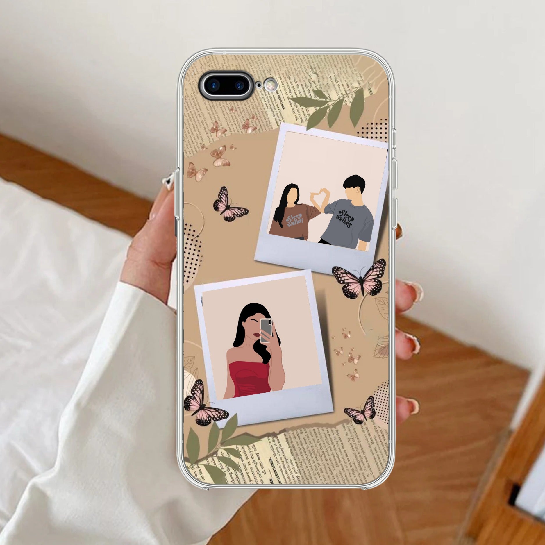 Creatistic Personlised  Photo Transparent Silicon Case For  iPhoneiPhone 7 Plus / iPhone 8 Plus