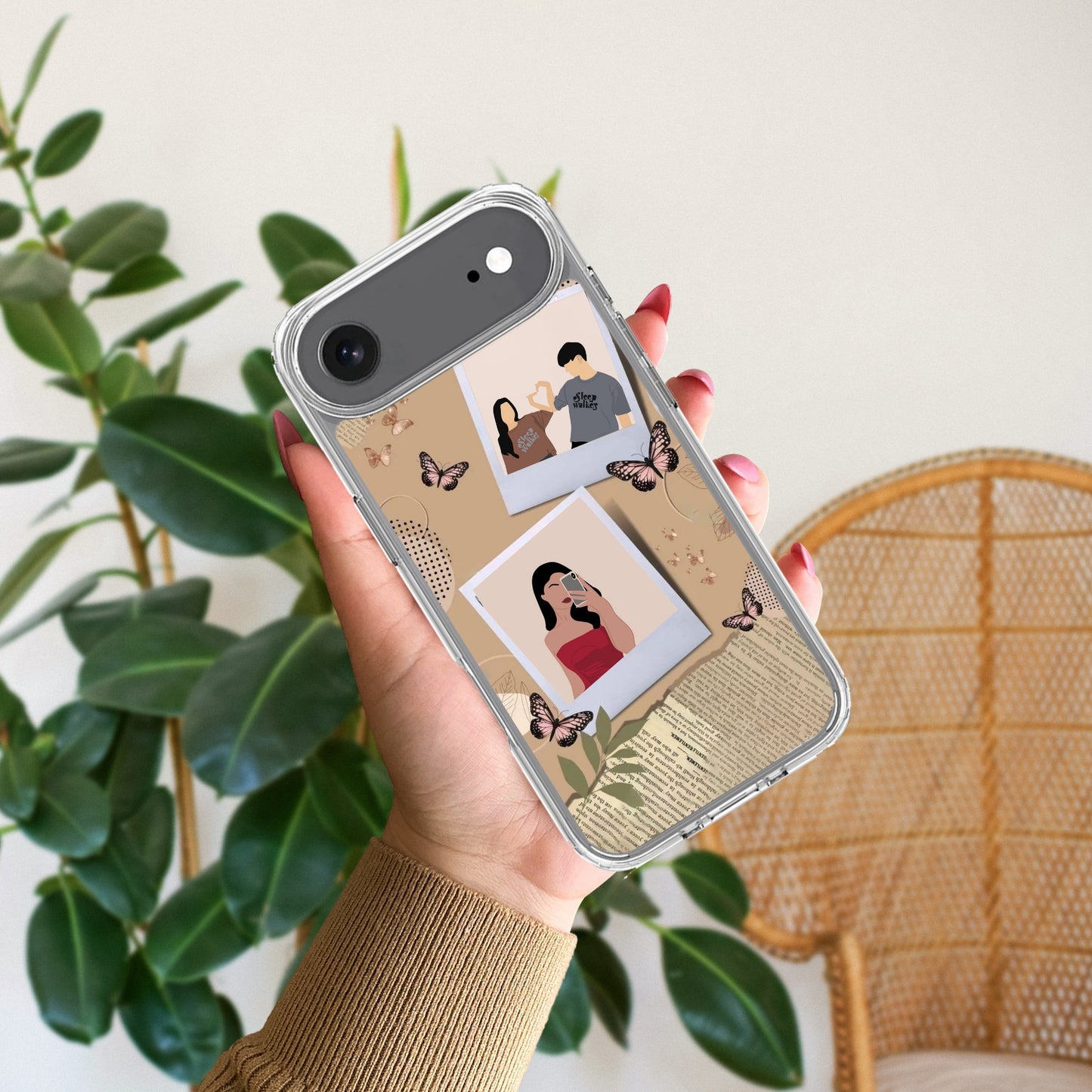 Creatistic Personlised  Photo Transparent Silicon Case For  iPhone