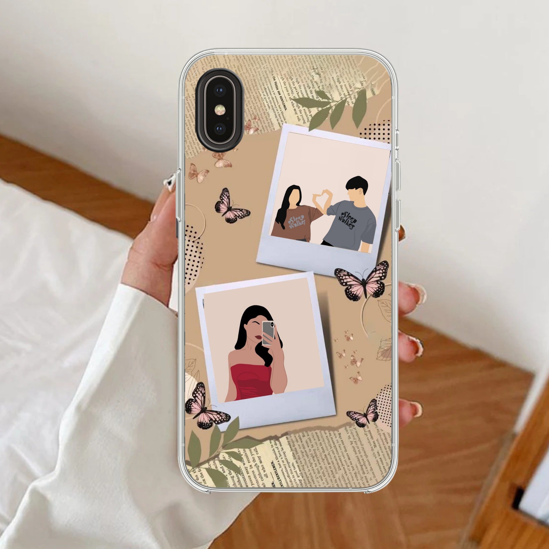 Creatistic Personlised  Photo Transparent Silicon Case For  iPhone