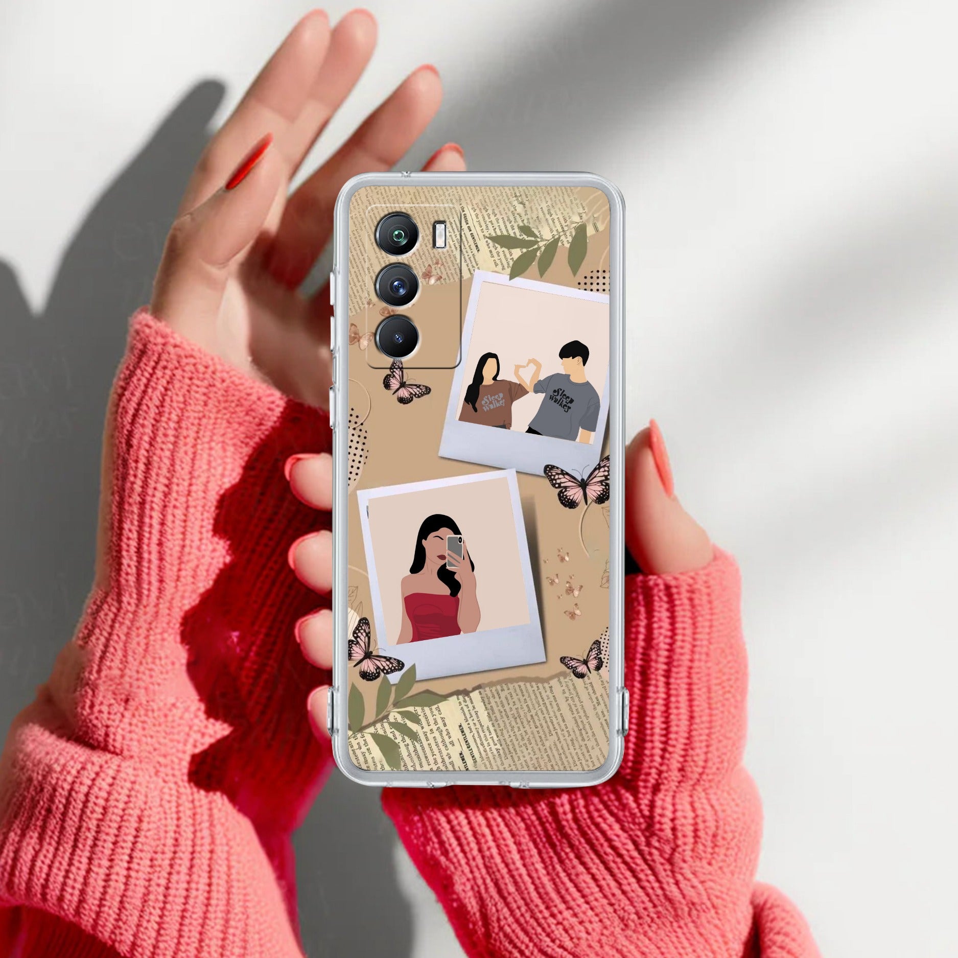 Creatistic Personlised  Photo Transparent Silicon Case For iQOO